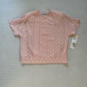 Josephine vintage sheer pink top.
